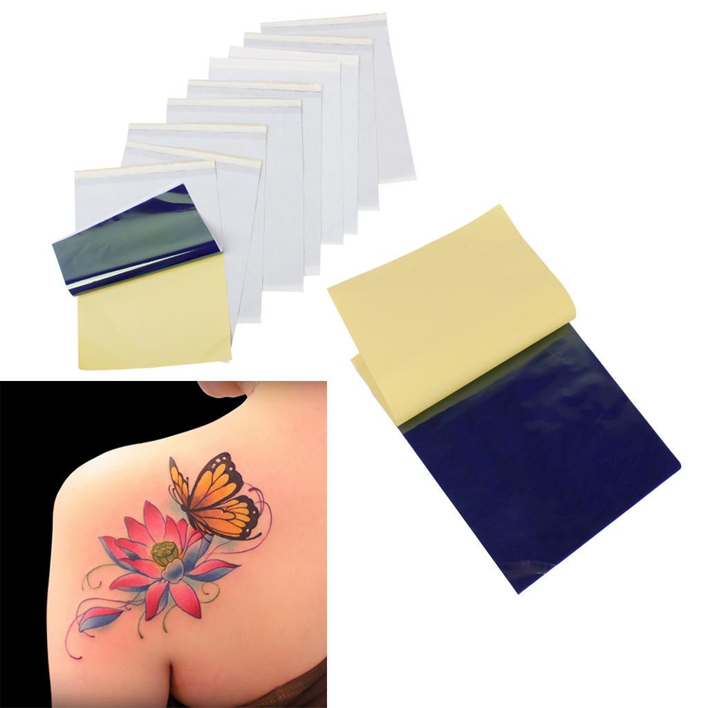 10x SHEET TATTOO TRANSFER / THERMAL / CARBON / STENCIL PAPER FOR INK