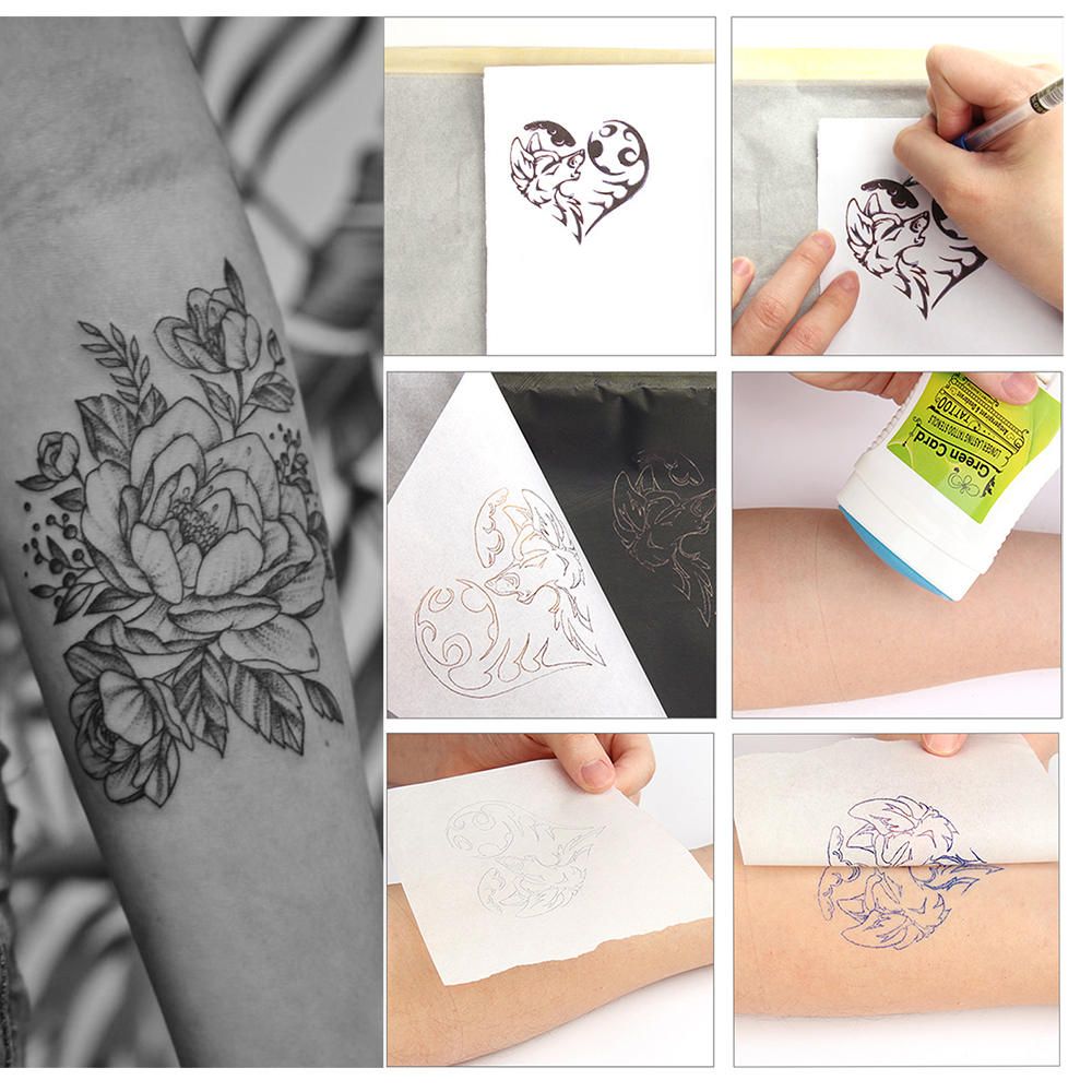 10x SHEET TATTOO TRANSFER / THERMAL / CARBON / STENCIL PAPER FOR INK