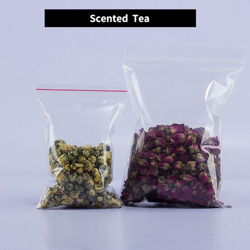 100pcs Zip Lock Ziplock Bags Clear Food Storage Package Small Jewelry Packing Reclosable Vacuum Storage Bag Fresh Bag 0.05mm-10x15cm-100Pcs