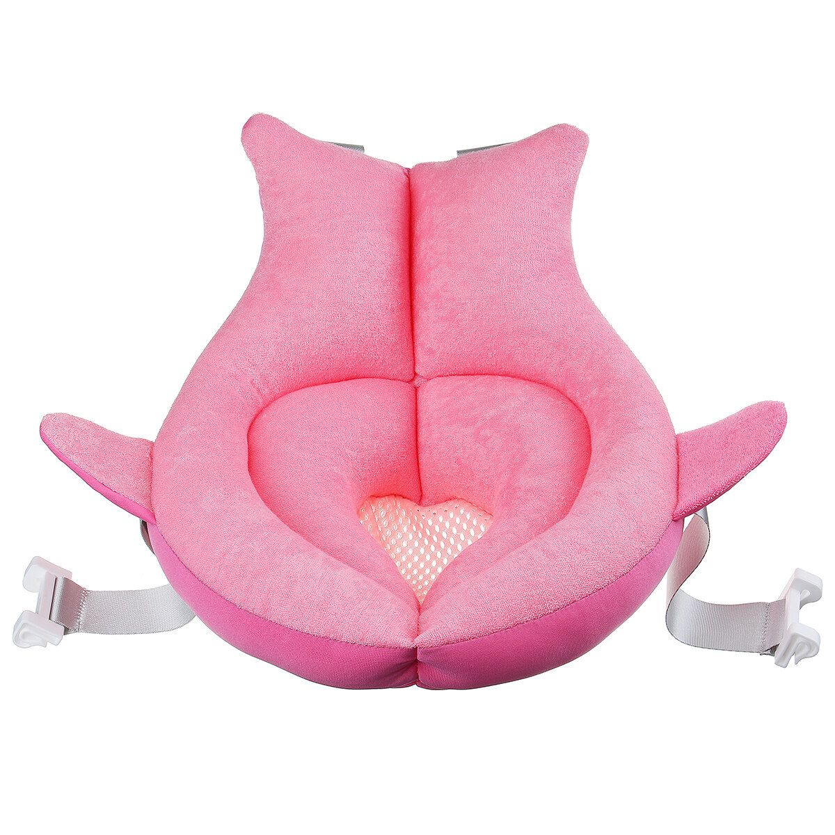 Baby Shower Mat Bed Bath Net Newborn Bath Cushion Non-slip Sponge Shower Seat Pink
