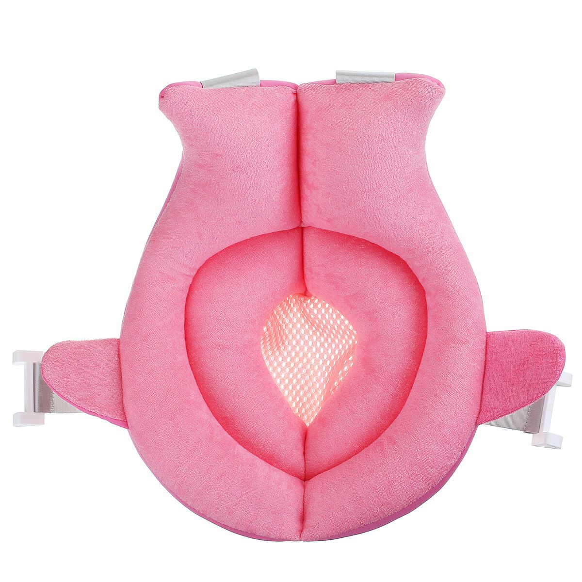 Baby Shower Mat Bed Bath Net Newborn Bath Cushion Non-slip Sponge Shower Seat Pink