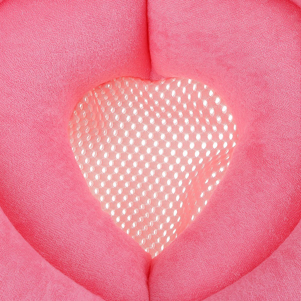 Baby Shower Mat Bed Bath Net Newborn Bath Cushion Non-slip Sponge Shower Seat Pink