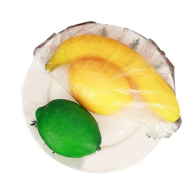 100p S Fresh Keeping Bags Stret Hy For Food Storage Plasti  Stret H Lids-transparent-bear Drawstring