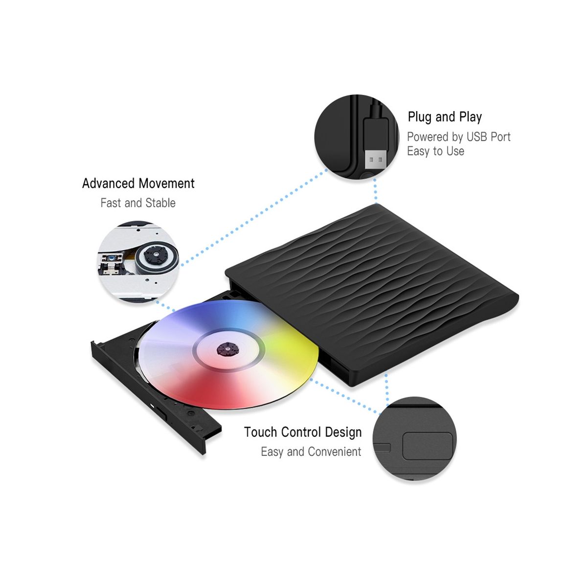 USB3.0Dvd/Cd Burner External Mobile Notebook