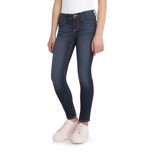 Girls Super Skinny Power Stretch Jeans Trouser Pant