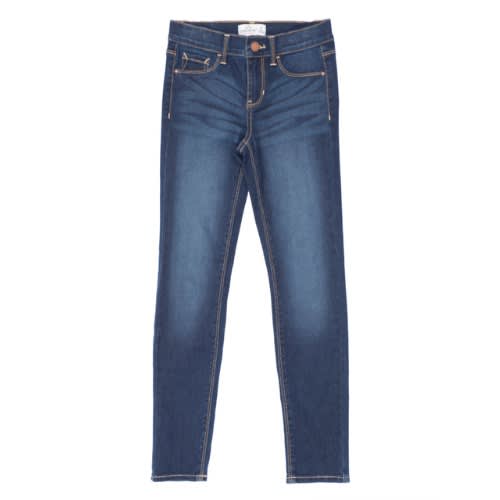 Girls Super Skinny Power Stretch Jeans Trouser Pant