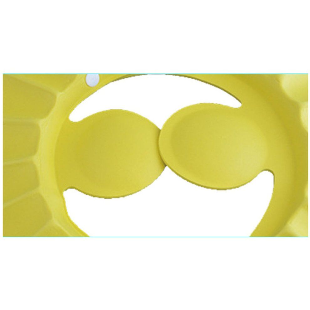 Baby Bathing Shower Cap Hat Wash Hair Shield Adjustable Elastic Shampoo Cap-yellow