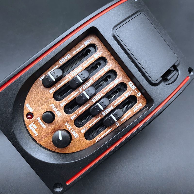 Plastic 5-Band Tone Controls EQ Equalizer Tuner