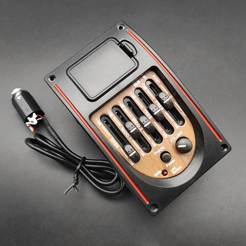 Plastic 5-Band Tone Controls EQ Equalizer Tuner