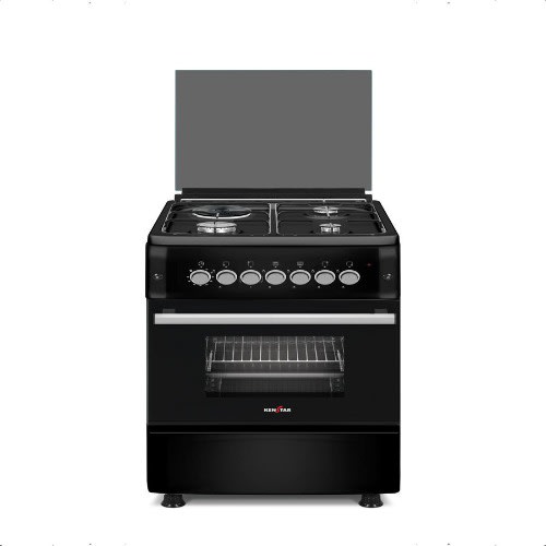 Ks-gcf6060-3g1e Free Standing 3 Gas Burner 1 Electric  Cooker With Oven - 60X60CM