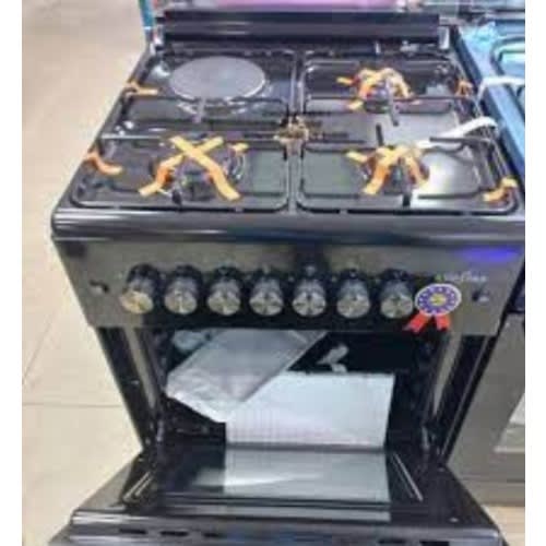 Ks-gcf6060-3g1e Free Standing 3 Gas Burner 1 Electric  Cooker With Oven - 60X60CM