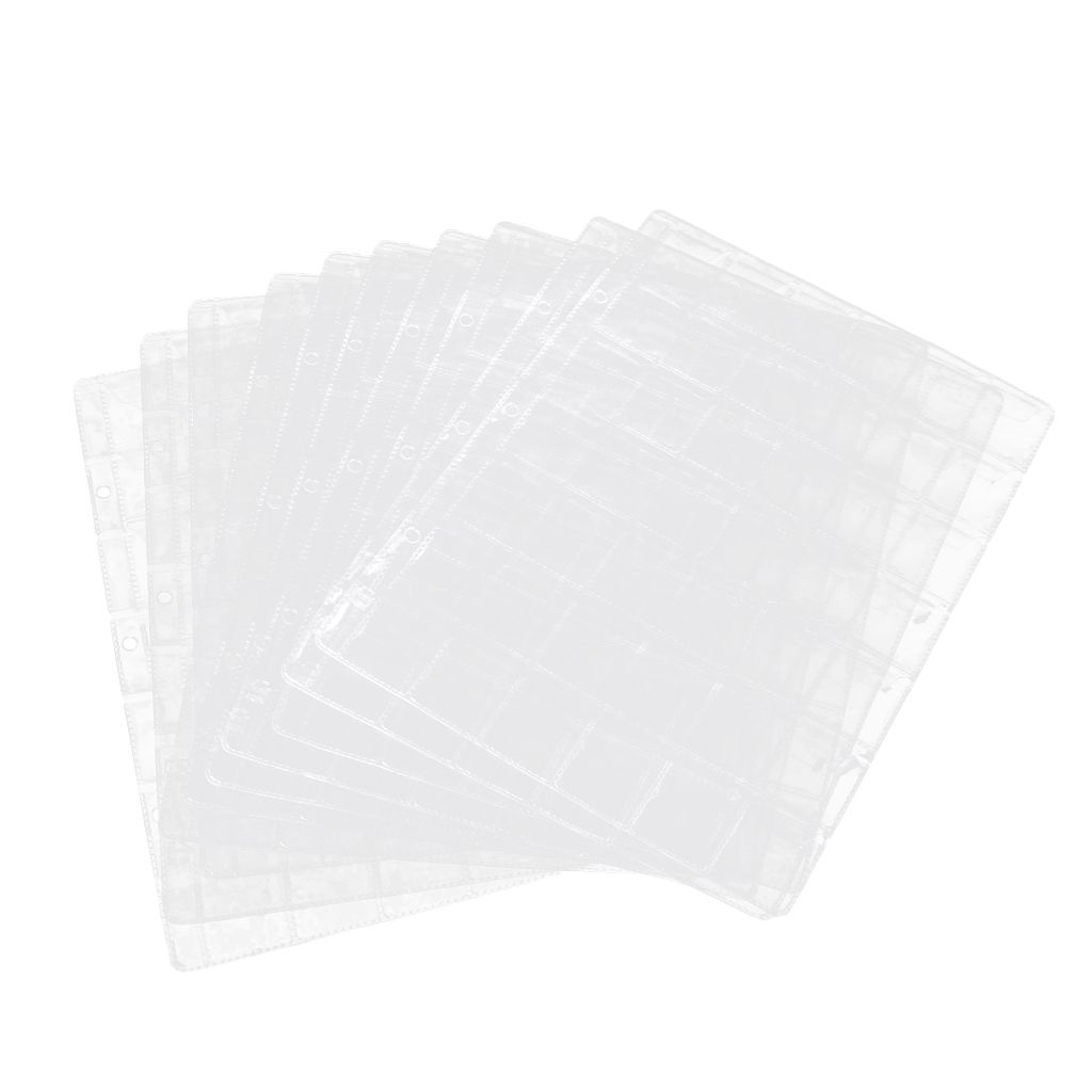 10 Pages Souvenir Coins Holder Storage Collection Medallions
