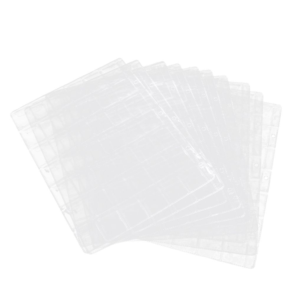 10 Pages Souvenir Coins Holder Storage Collection Medallions