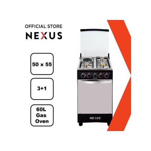 3gas + Electric Burner Standing Gas Cooker With Oven- Nx-5055 3+1