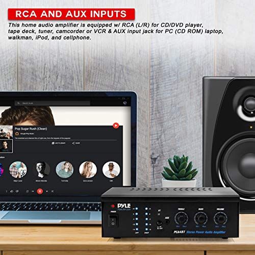 Wireless Bluetooth Home Stereo Amplifier  2x120 Watt Power A