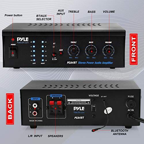 Wireless Bluetooth Home Stereo Amplifier  2x120 Watt Power A