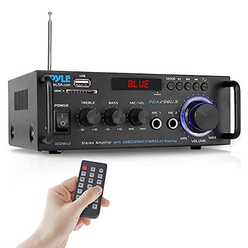 Pyle Wireless Bluetooth Stereo Power Amplifier  200W Dual Ch