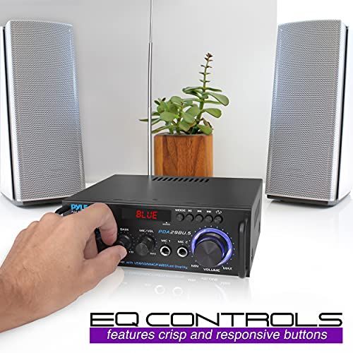 Pyle Wireless Bluetooth Stereo Power Amplifier  200W Dual Ch