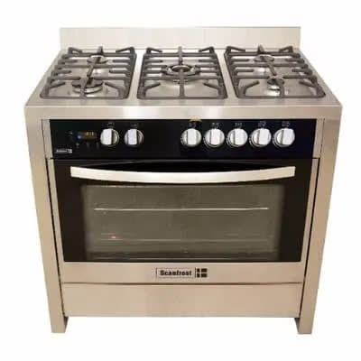 Gas Cooker - Sfc9502ss - 90x55cm - 5 Gas Burners  - Silver