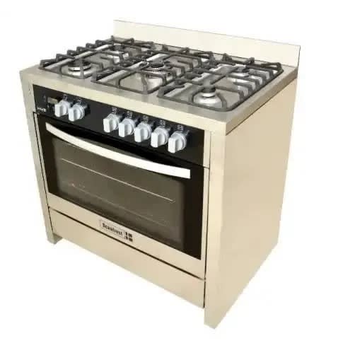 Gas Cooker - Sfc9502ss - 90x55cm - 5 Gas Burners  - Silver