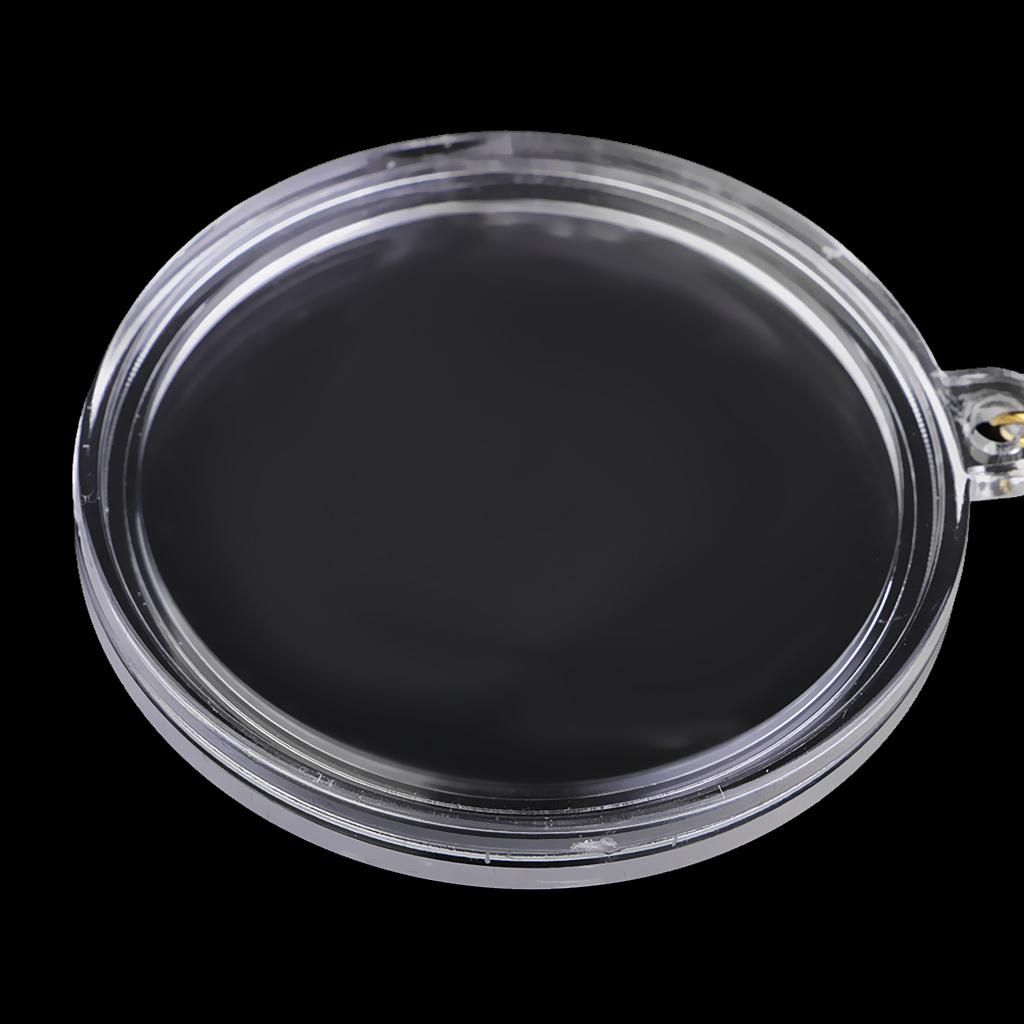 Coin Holder Keychain 40mm Souvenir Coin Keyring Collection Boxes