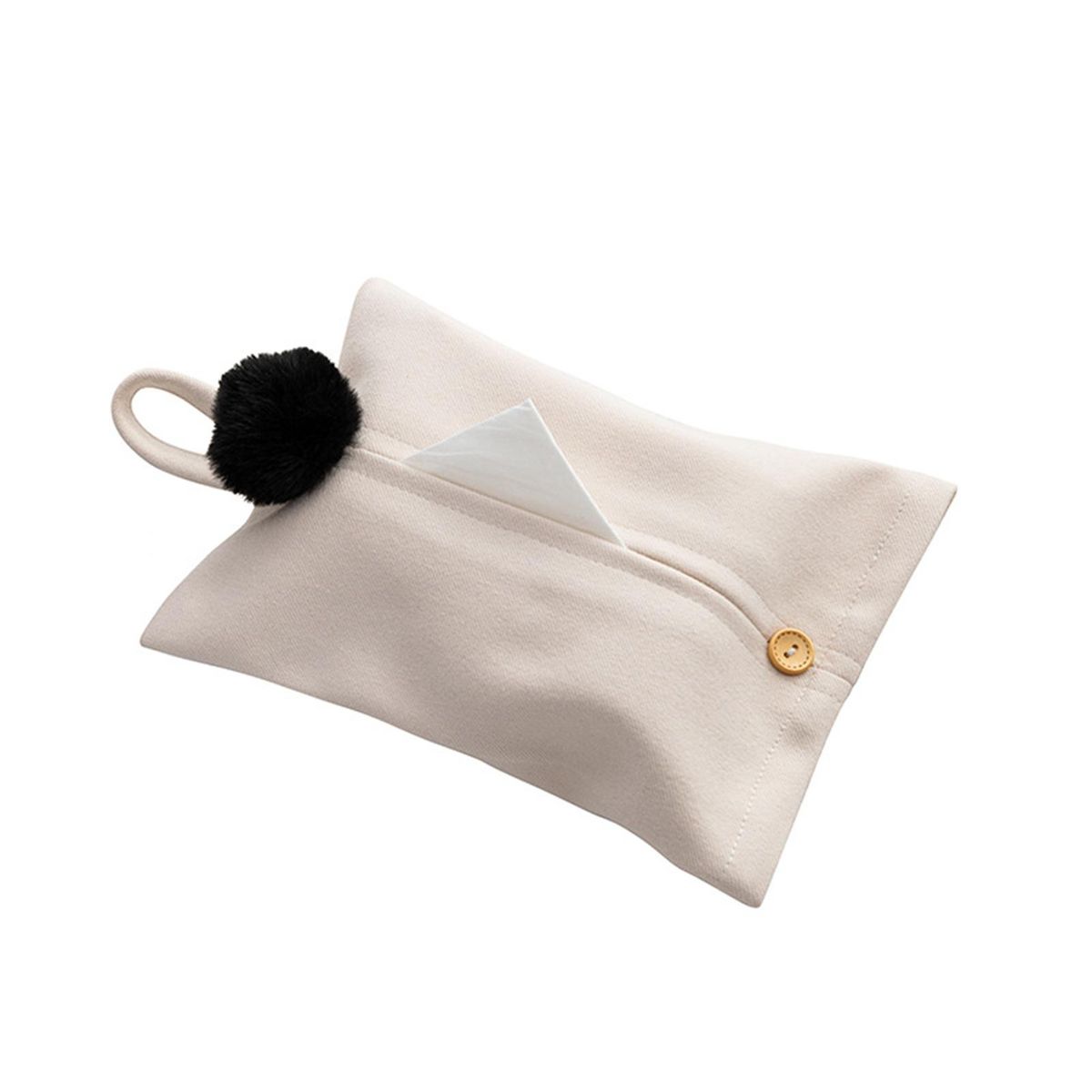 Hanging Tissue Bag Portable Home Handkerchief Napkin Holder Pink