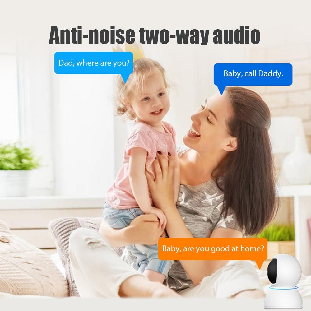 Global Version Xiaovv Home Security Camera MVT3820S-Q12 IP Camera 1080P Indoor Security Wi-Fi Camera Dome Surveillance System w/Night Vision Motion Detection 2-Way Audio Cloud Storage TF Card for Surveillance Home Baby Busine