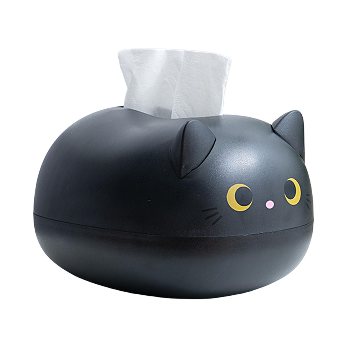 Tissue Holder Adorable Cat Tissue Case Black
