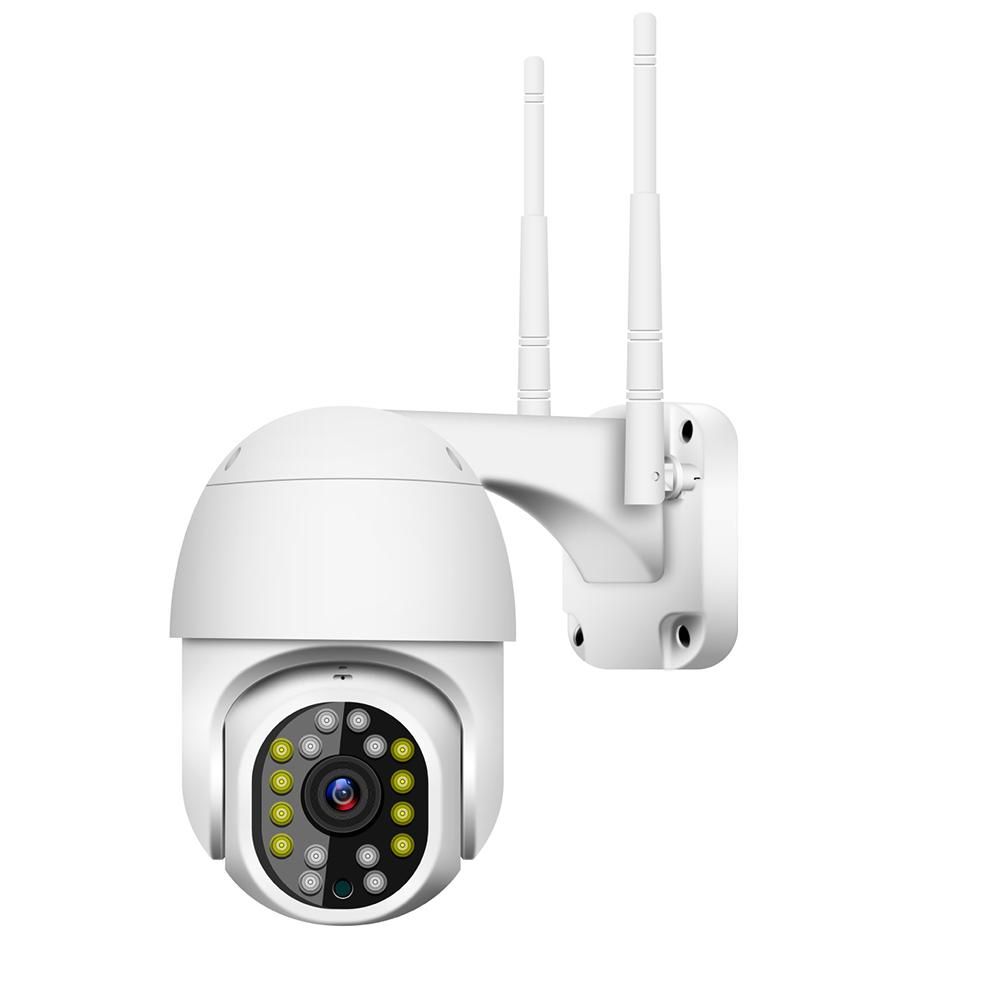 Pan Tilt Outdoor Security Camera 1080P Security Camera Outdoor 2MP WiFi Home Surveillance Camera CCTV Camera with Color Night Vision, 2-Way Audio, Motion Detection, Remote Access, IP66 Weatherproof