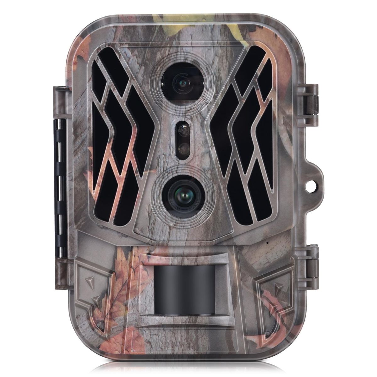 Dual Lens Trail Camera 36MP 4K Motion Activated Wildlife Hunting Camera No Glow Night Vision Wildlife Scouting Camera Farm Security Camera