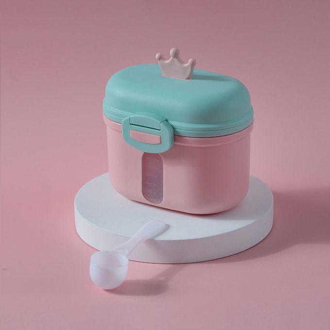 Milk  Box Odorless PP Storage Case Baby Formula Pink Small