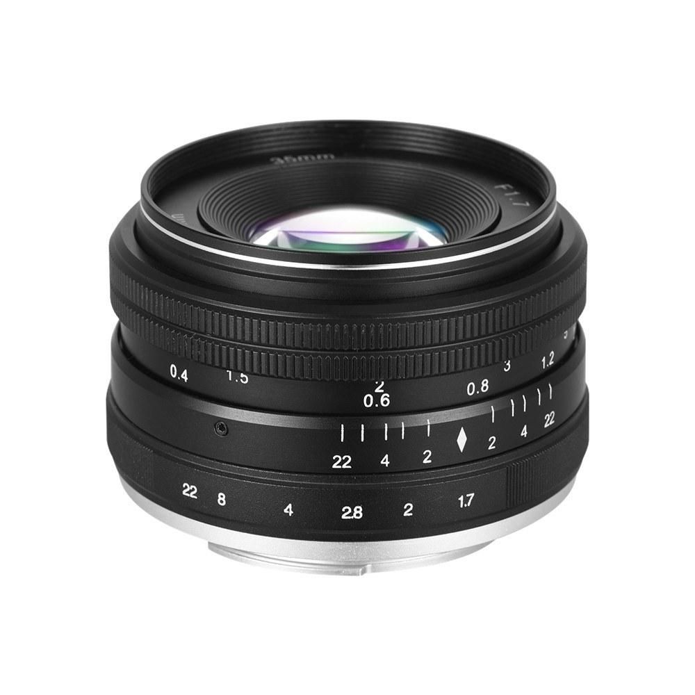 35mm F1.7 Large Aperture Manual Prime Fixed Lens for Sony E-Mount Digital Mirrorless Cameras NEX 3 NEX 3N NEX 5 NEX 5T NEX 5R NEX 6 7 A5000 A5100 A6000 A6100 A6300 A6500