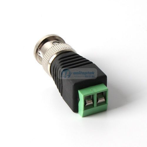 50 Pieces Coax CAT5 To Camera CCTV BNC Connector Male Terminal Video Balun Connector[50Pieces]