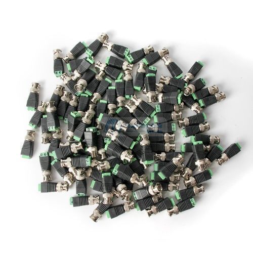 50 Pieces Coax CAT5 To Camera CCTV BNC Connector Male Terminal Video Balun Connector[50Pieces]