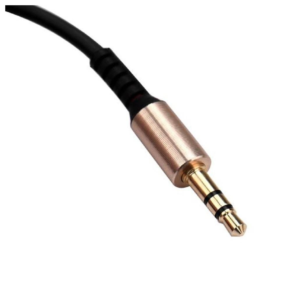 3.5mm Jack Elbow Male to Male Stereo Headphone Car Aux Audio Extension Cable  Black