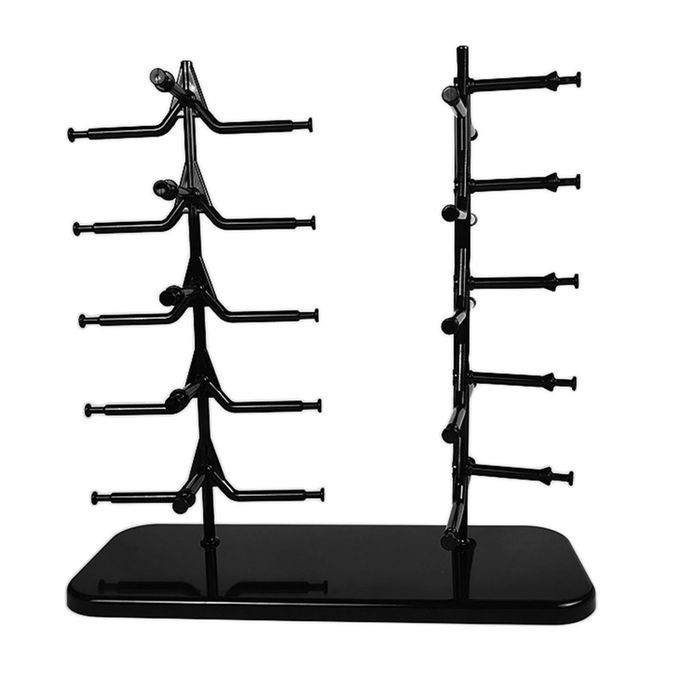 Sunglasses Eyeglass Rack Glasses Display Stand Holder Organizer Black
