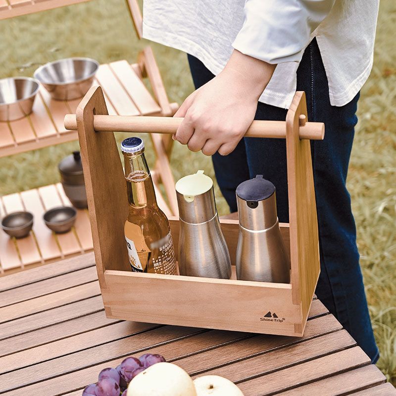 Standing Spice Basket Portable Seasoning Storage Organizer