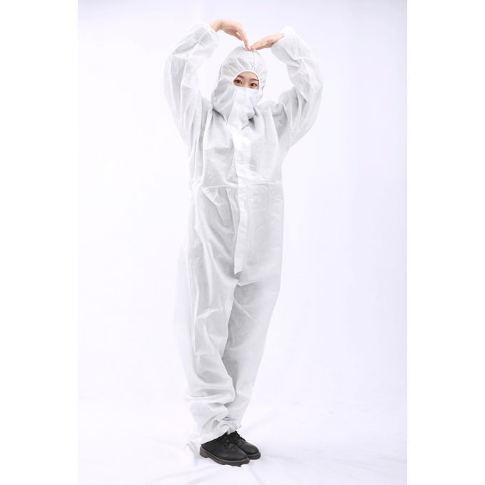 Disposable Protective Suit Hooded Coverall Painting Spraying Safety Clothing