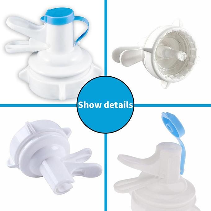 Water Dispenser Valve for 55mm Crown Top Drinking Bottle, Reusable Water Jug Cap Plastic Spigot Faucet