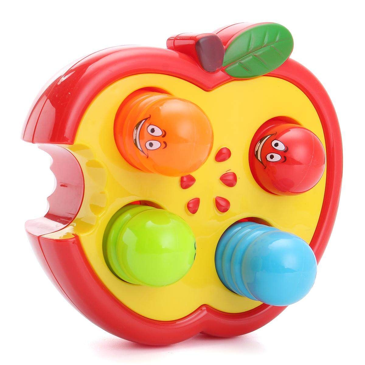 Electronic Percussion Toys Fruitworm Whac-A-Mole Game Sound Preschool Toddler