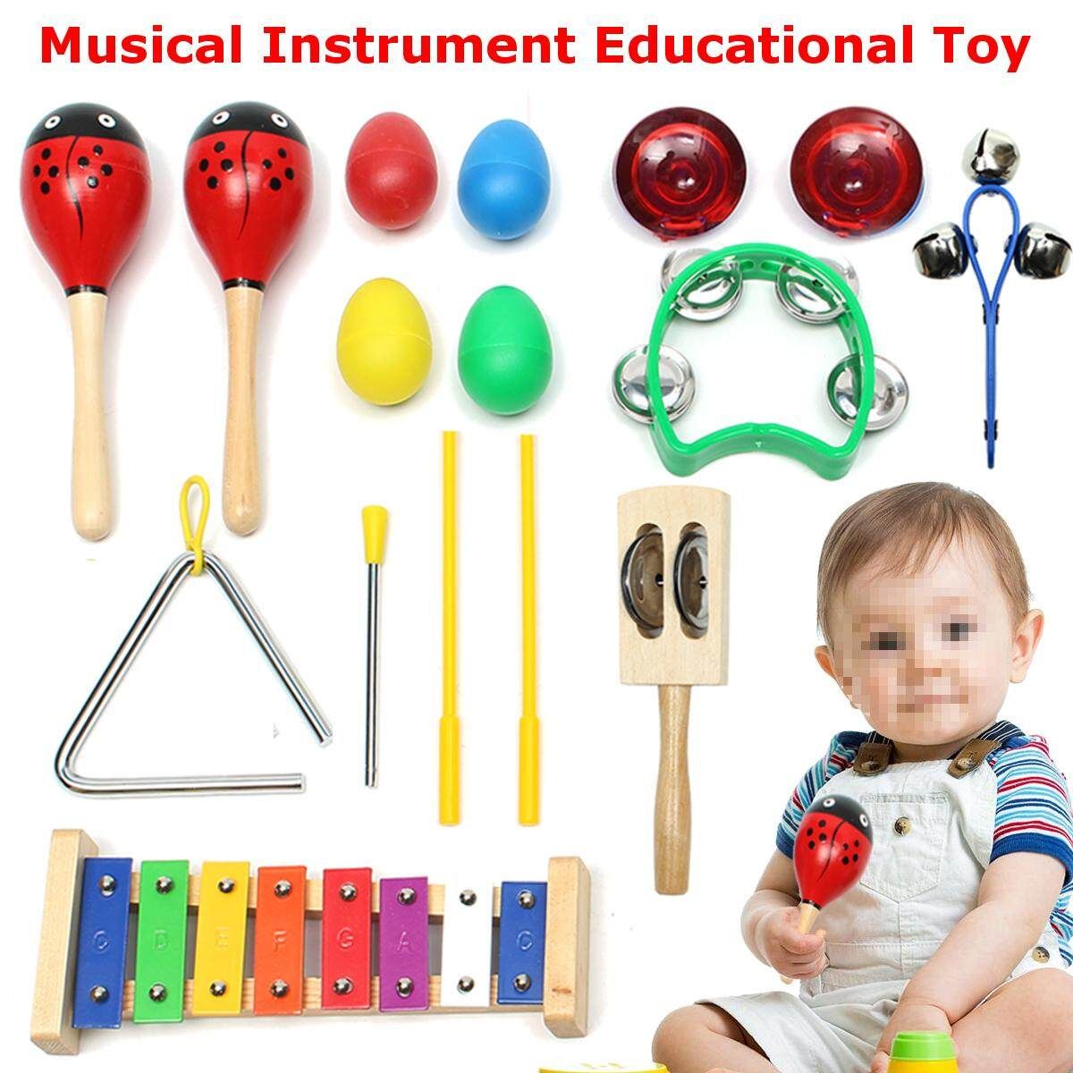 Musical Instruments Educational Set For Kids Percussion Toy Christmas Gift DY