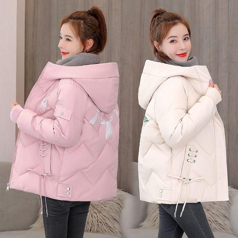 Winter down Cotton Jacket Women's Short 2022 New Korean Style Cotton-Padded Jacket Fashion Thickened Cotton-Padded Coat Oversized Loose Coat