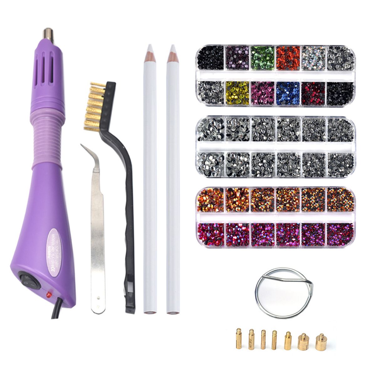 7 In 1 Hot Fix Pen Point Drill Pen Set Portable DIY Hot Fix