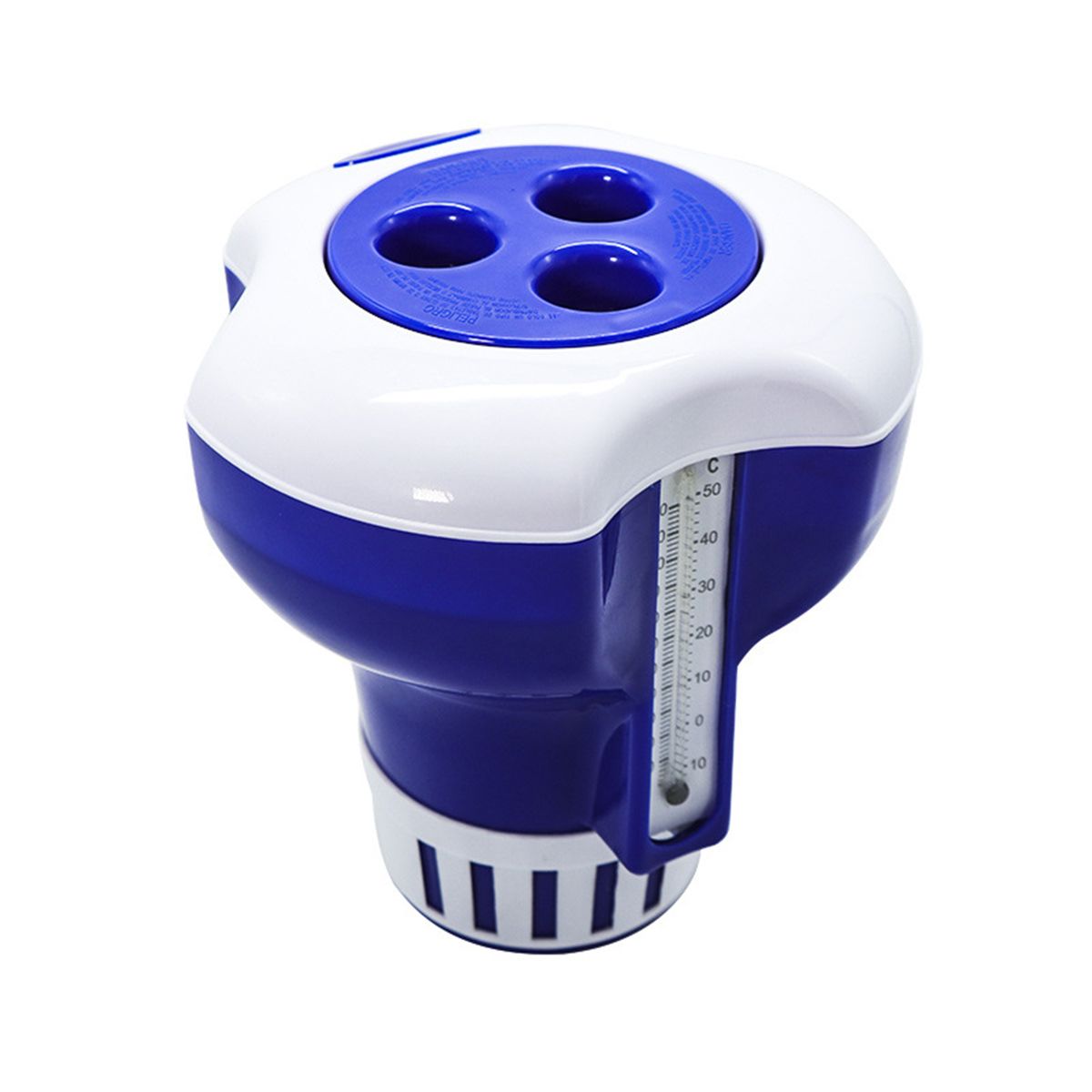 7 Inch Pool Chemical Dispenser With Thermometer Floating