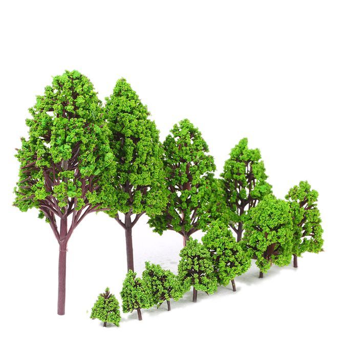 12PCS Plastic Model Trees Architectural Models For Railroad