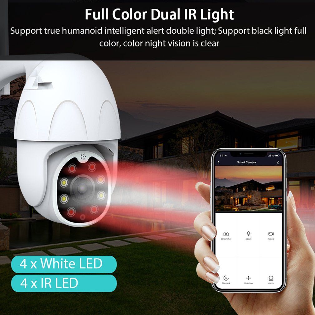 WiFi Camera,1080P Home Camera,IP Camera,Two Way Audio Camera, Wireless Mini Camera,Night Vision WiFi Camera TY-1080P-G2-White-AU + Google AMA