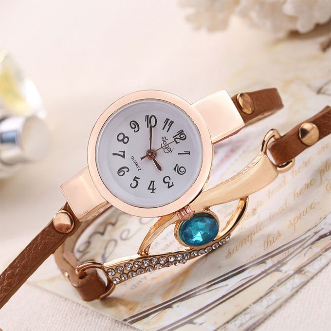 Ladies Bracelet Wristwatch - Brown