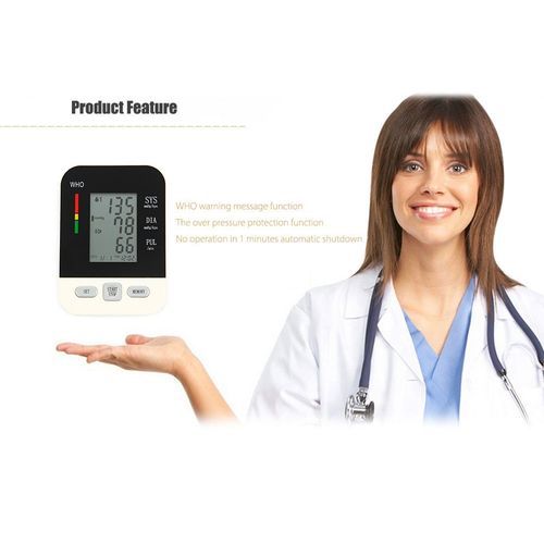 Medical Digital Upper Arm Blood Pressure Monitor Bp Tonometer Rechargeable Automatic Sphygmomanometer Tensiometer Tansiyon Aleti