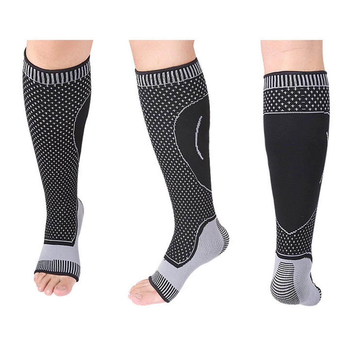 1PCS Leg Support Socks Calf Compression Sleeves Leg Compression Socks for Runners Football Basketball Players Calf Pain Relief Calf Guard Arch Support Braces