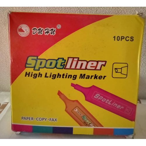 10pcs In A Pack - Assorted Colourful Highlighter Pen